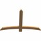 Ekena Millwork Bellingham Timber Gable Bracket, Western Red Cedar, 48"W x 32"H x 1 1/2"D x 3 1/2"F, 16/12 Pitch GBW048X32X0204BEL00SWR - alternate 3